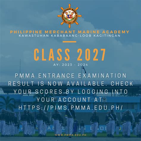 pmma exam result 2023|Philippine Merchant Marine Academy Entrance Examination .